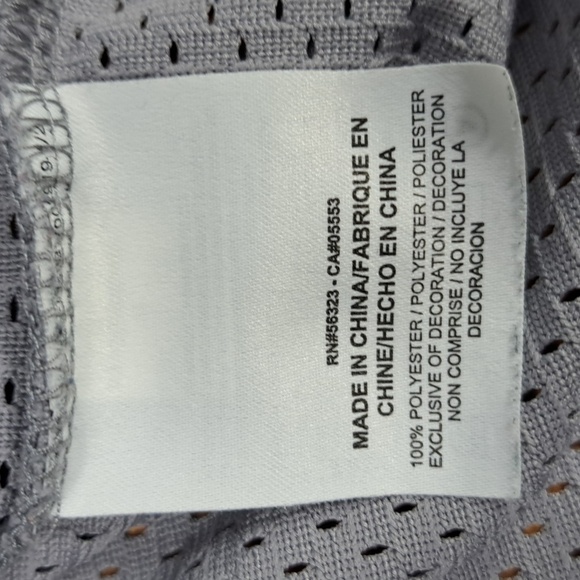 Jordan Brand flight jumpman spell out logo grey & red SM basketball jersey - Picture 6 of 6